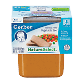 Gerber 2nd Foods vegetable beef, 4-oz. Full-Size Picture